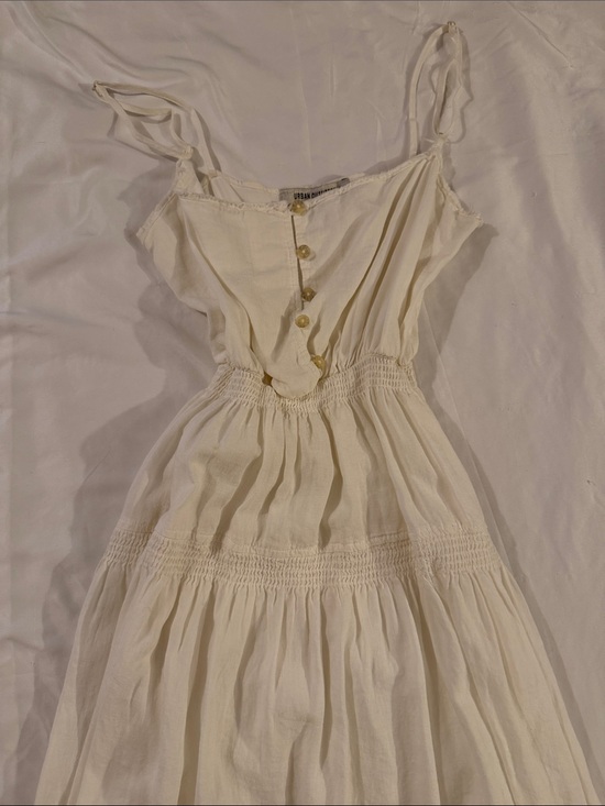 Urban Outfitters Dresses & Skirts - Urban Outfitters Cream Button-Front Strap Dress